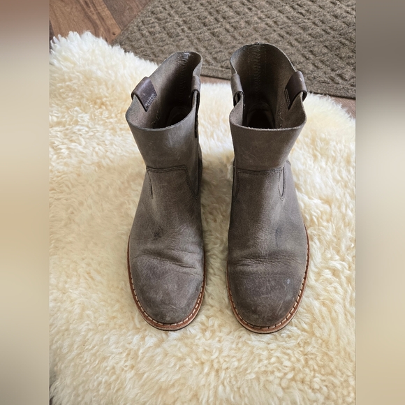 Roots Leather Shorty Boots Grey Brown - 6.5 - Picture 2 of 6